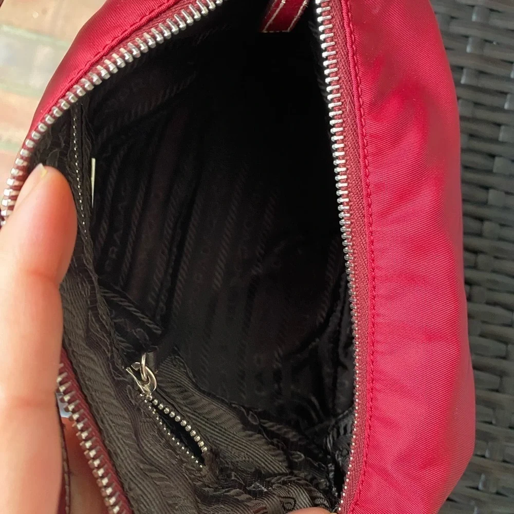 Prada Tessuto Nylon Mini Hobo Handbag